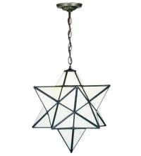 Meyda White 21842 - 18" Wide Moravian Star White Pendant