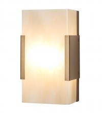 Meyda White 237807 - 5" Wide Quadrato Vicio Wall Sconce