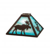 Meyda White 241288 - 11.5" Square Lone Animals Shade