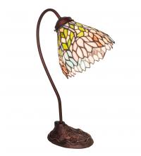 Meyda White 247791 - 18" High Wisteria Desk Lamp