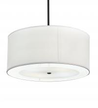 Meyda White 248910 - 30" Wide Cilindro Textrene Pendant