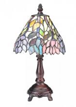 Meyda White 27294 - 14"H Wisteria Mini Lamp