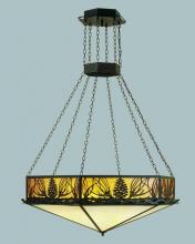 Meyda White 48515 - 51" Wide Mountain Pine Inverted Pendant