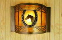 Meyda White 51502 - 12"W Horseshoe Wall Sconce