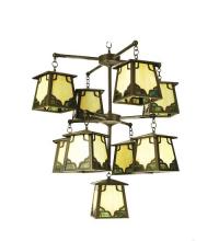 Meyda White 52068 - 36"Wide Kirkpatrick Stillwater 9 Light Chandelier