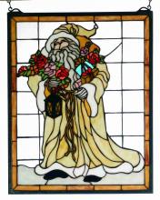 Meyda White 65264 - 16" Wide X 20" High Father Christmas Window