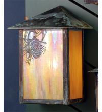 Meyda White 73552 - 12" Wide Seneca Winter Pine Wall Sconce