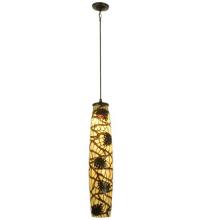 Meyda White 81066 - 6.5"W Pine Branch Mini Pendant