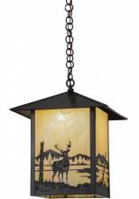 Meyda White 96327 - 16"Sq Seneca Deer Creek Pendant